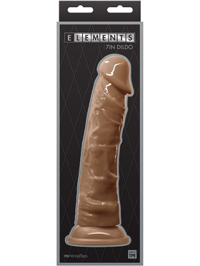 NSNovelties: Elements, 7in Dildo, Latino hudfärg