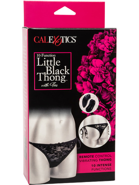 California Exotic: Little Black Thong with Ties, 10-Function