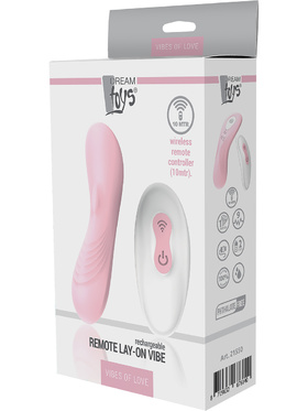 Dream Toys: Vibes of Love, Rechargeable Remote Lay-On Vibe, rosa