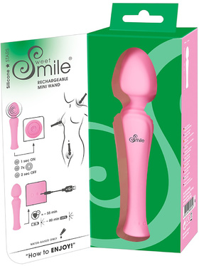 Sweet Smile: Rechargeable Mini Wand, rosa