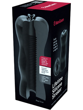 ManGasm: Lifetime Silicone Stroker, svart