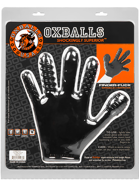 Oxballs: Finger-Fuck, Reversible Jerkoff & Penetration Toy, svart