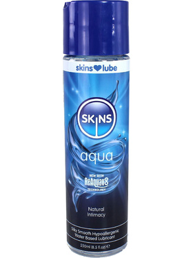 Skins Lube Aqua: Water Based Lubricant, 250 ml