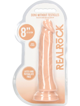 RealRock Skin: Realistic Dildo, 21.5 cm, ljus