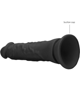 RealRock Skin: Realistic Dildo, 24 cm, svart