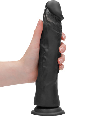 RealRock Skin: Realistic Dildo, 24 cm, svart