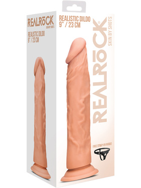 RealRock Skin: Realistic Dildo, 24 cm, ljus