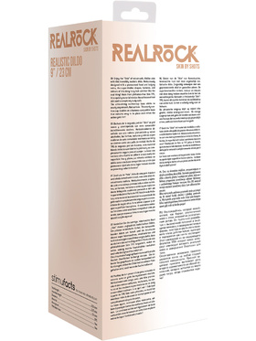 RealRock Skin: Realistic Dildo, 24 cm, ljus