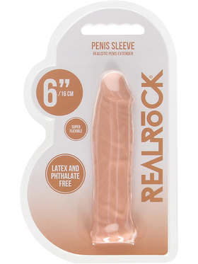 RealRock Skin: Penis Extender, 17 cm, ljus