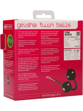 Shots Toys: Geisha Twin Balls, svart