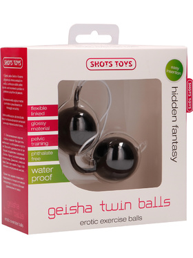 Shots Toys: Geisha Twin Balls, svart