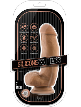 Blush: Silicone Willy's, 7 inch