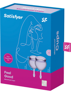 Satisfyer: Feel Good, Menstrual Cups, 2-pack, lila