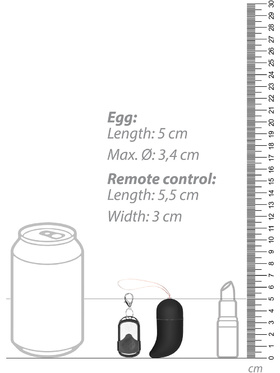 Shots Toys: G-Spot Egg, small, svart