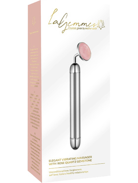 La Gemmes: Vibrating Massager with Rose Quartz Gemstone