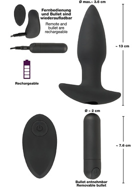 Black Velvets: Remote Controlled Butt Plug