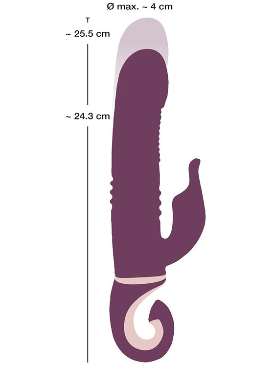 JAVIDA Thrusting Rabbit Vibrator 695 Kr