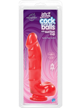 Doc Johnson: Jelly Jewels, Realistisk Dildo, 19 cm