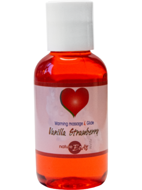 Nature Body: Warming Massage/Glid, Vanilla Strawberry, 50 ml