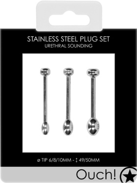 Ouch!: Urethral Sounding, Stainless Steel Plug Set