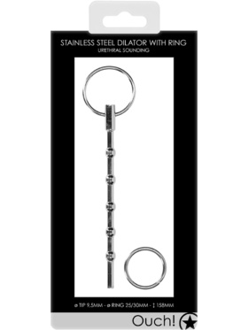 Ouch!: Urethral Sounding, Steel Dilator with Ring