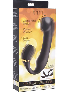 Inmi: 10X Pleasure Pose, Vibe with Poseable Clit Stimulator