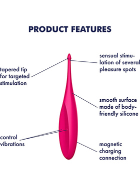 Satisfyer: Twirling Fun, Tip Vibrator, rosa