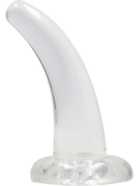 RealRock Crystal Clear Non Realistic Dildo, 12 cm