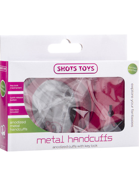 Shots Toys: Metal Handcuffs, röd