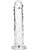 RealRock: Crystal Clear Straight Realistic Dildo, 14.5 cm, transparent