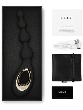 LELO: Soraya Beads, Vibrerande Analkulor, svart