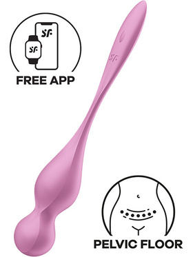 Satisfyer Connect: Love Birds 1, Vibrating Kegel Balls, rosa