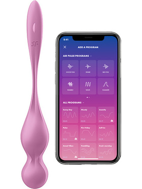 Satisfyer Connect Love Birds 1, Vibrating Kegel Balls, rosa