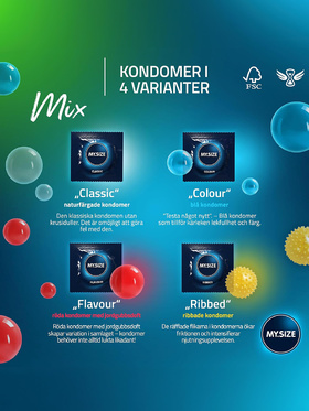 My.Size Mix: Kondomer 57mm, 10-pack