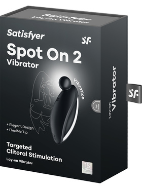 Satisfyer: Spot On 2, Lay-on Vibrator, svart