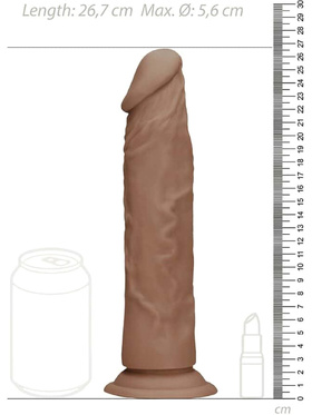 RealRock Skin: Realistic Dildo, 27 cm, brun