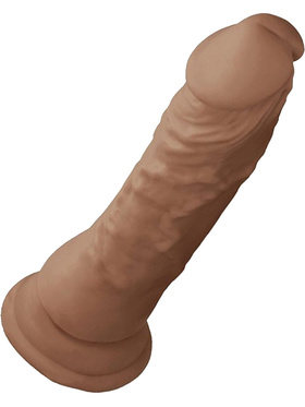 RealRock Skin: Realistic Dildo, 19 cm, brun