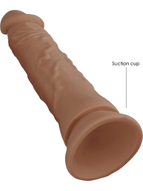 RealRock Skin: Realistic Dildo, 19 cm, brun