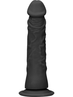 RealRock Skin: Realistic Dildo, 19 cm, svart