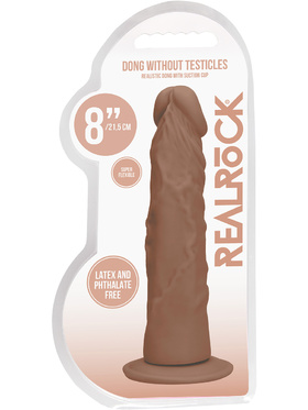 RealRock Skin: Realistic Dildo, 21.5 cm, brun