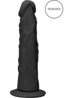 RealRock Skin: Realistic Dildo, 21.5 cm, svart