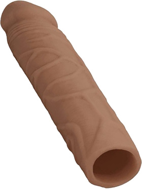 RealRock Skin: Penis Extender, 17.5 cm, brun