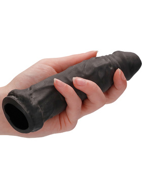 RealRock Skin: Penis Extender, 17 cm, svart