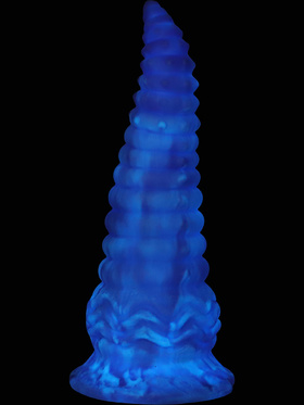 Wildolo: Spiral Fantasy Suction Cup Dildo, 24 cm, blå