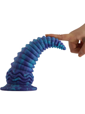 Wildolo: Spiral Fantasy Suction Cup Dildo, 24 cm, blå