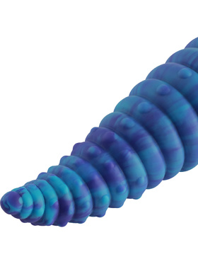 Wildolo: Spiral Fantasy Suction Cup Dildo, 24 cm, blå