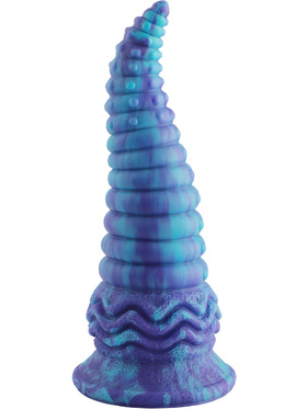 Wildolo: Spiral Fantasy Suction Cup Dildo, 24 cm, blå