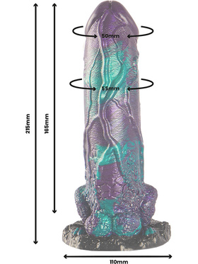 Epic Cybersilicock: Basilisk Double Scaly Dildo, large