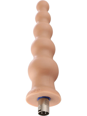 Auxfun: Ribbed 3XLR Dildo Attachment, 21 cm