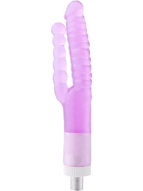 Auxfun: Ribbed Double Dildo 3XLR Attachment